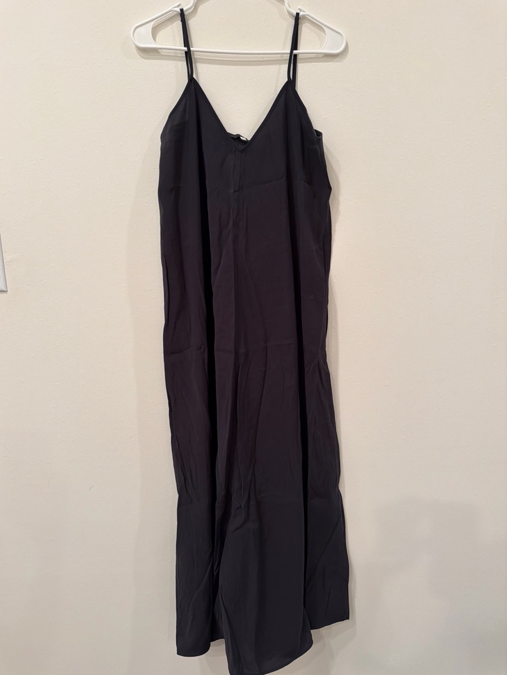 Zara black Slip Maxi Dress with Spaghetti Straps